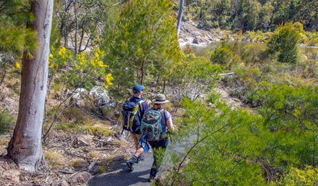 People hiking the River walk in Boonoo Boonoo National Park near Tenterfield. Photo: Joshua J Smith, &copy; DCCEEW
