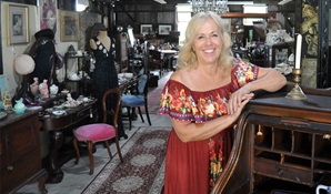 Historic Corneys Garage at Hartley Historic Site near Lithgow is now an antique shop. Credit: Cherylin Collier © Cherylin Collier