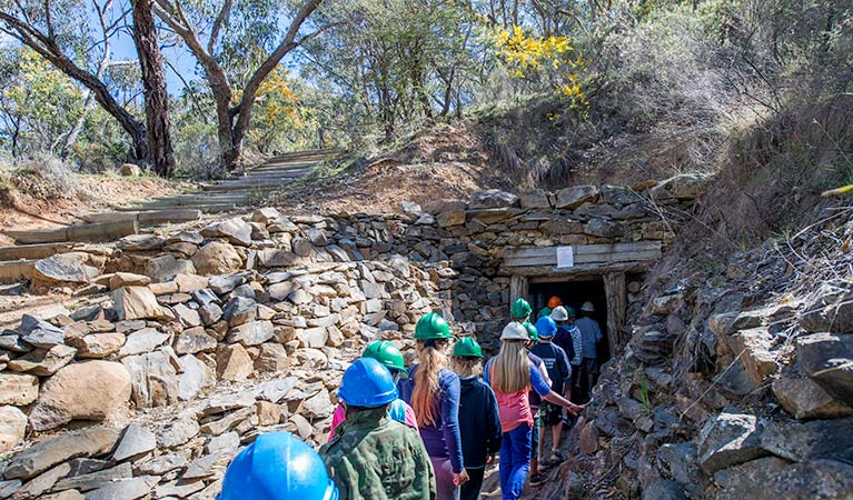 Bald Hill tourist mine, Hill End Historic Site. Photo: John Spencer