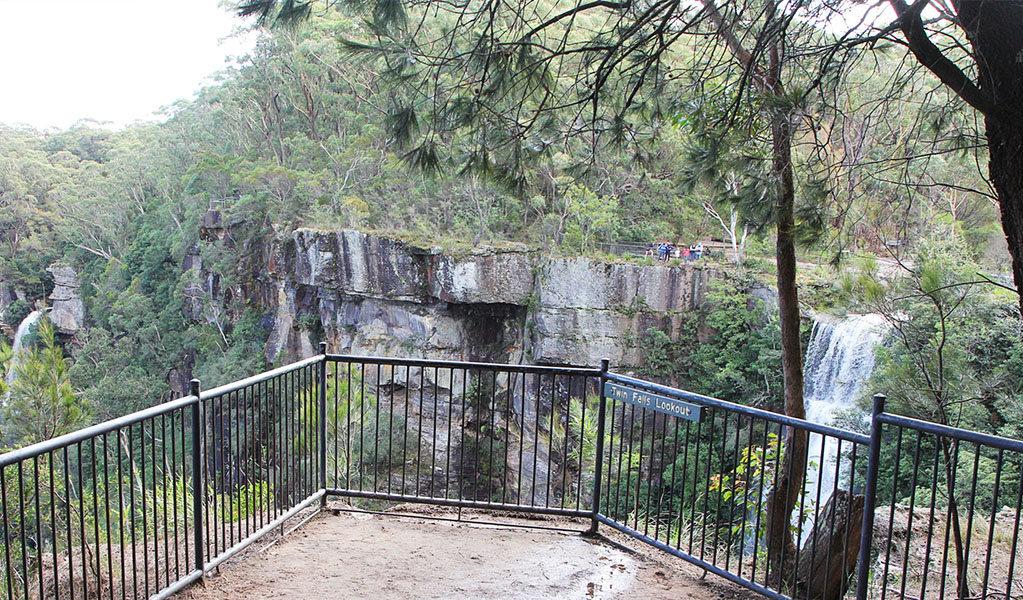 Twin Falls lookout in Morton National Park. Photo credit: Geoffrey Saunders &copy; DPIE