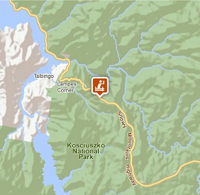 Map of Black Perry lookout, Kosciuszko National Park
