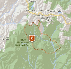 Map image of Mount Solitary walking track